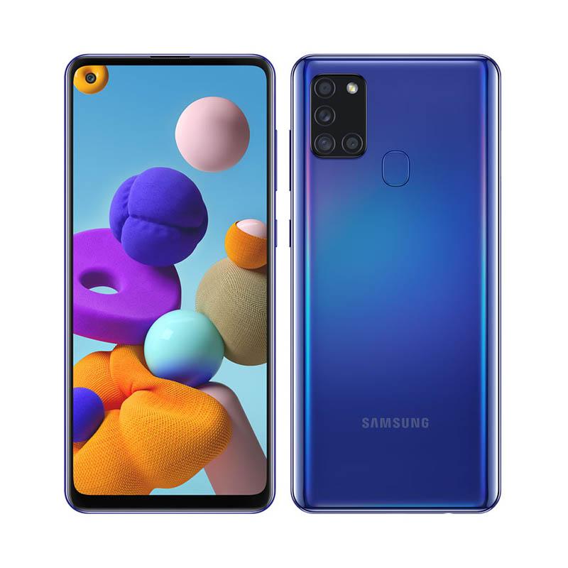 95% neu Aufgearbeitet Original Samsung Samsung Galaxy A21s A217F 3GB RAM 32GB ROM Mobiltelefon Simple Set blau