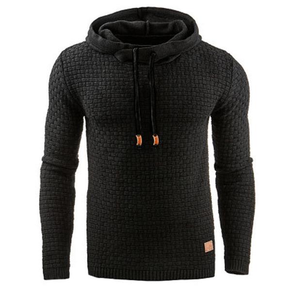 Herrenmode Casual Outdoor Kapuzenpullover Hedging Hoodie Pullover M schwarz