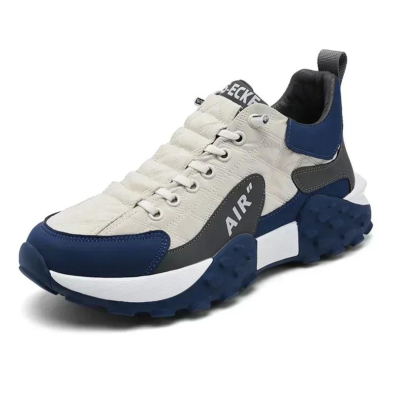 Herrenschuhe Plateauschuhe Herren Sneakers Vulkanisierte Schuhe für Herren Casual Laufschuhe Große Größe 45 46 Hot Sapatos Masculinos 40 beige