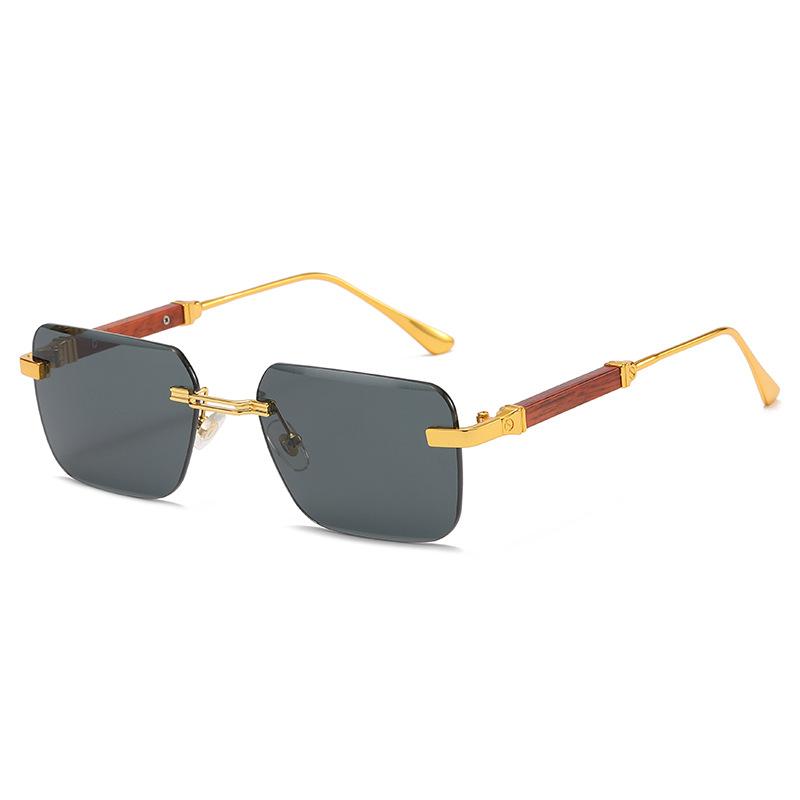 Randlose Sonnenbrille Frauen Trendy Luxus Quadratische Sonnenbrille Für Männer Vintage Mode Gläser Luxe Sonnenbrille Für Männer Zonnebril