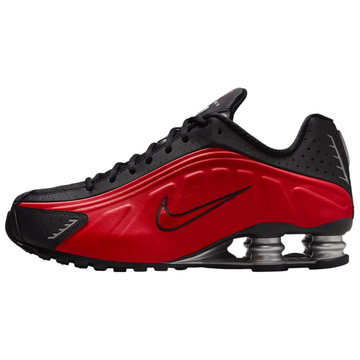 Nike Shox R4 University Red Schwarz Metallisches Silber HQ1988-600 46