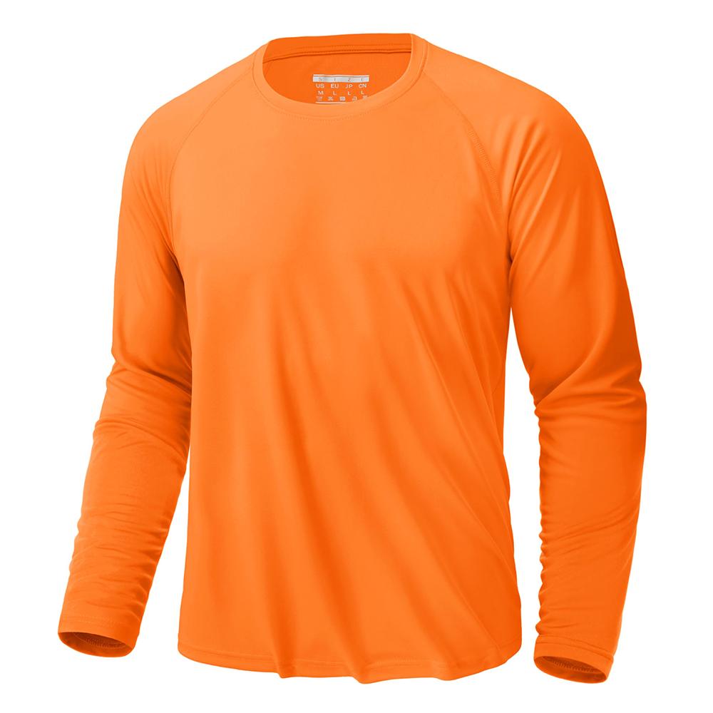 TACVASEN UPF 50+ Sonnenschutz T-Shirts Herren Schnelltrocknend Langarm Sport T-Shirts Performance Sport T-Shirts Oberteile 3XL