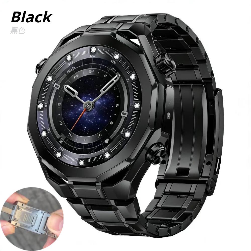Titan-Armband für Huawei Watch Ultimate 1/2 Metallarmband für Huawei Watch GT2 GT3 GT4 GT5 GT6 Pro 46mm Uhr 5 46mm Uhrenarmband Huawei GT3 Pro 46mm schwarz