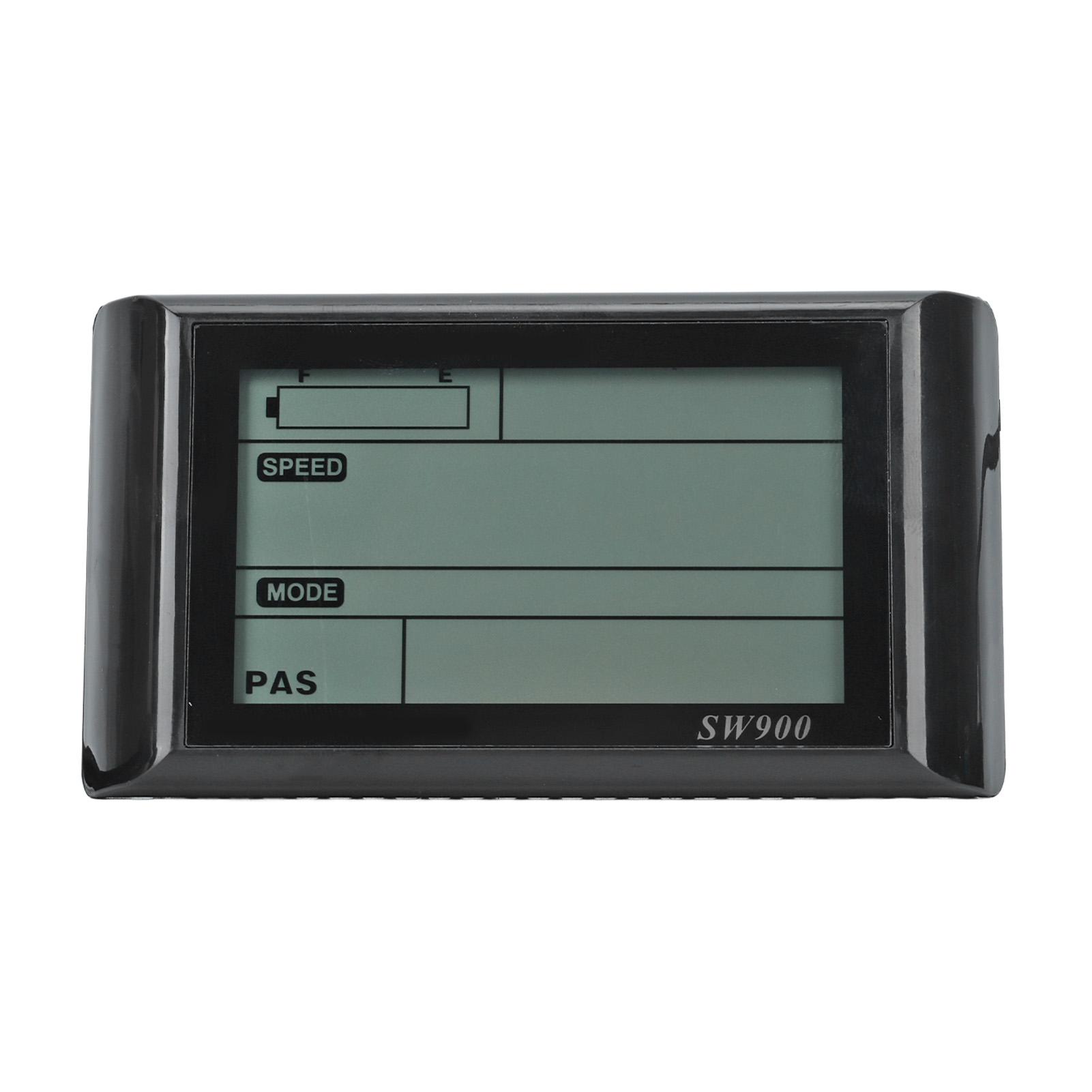 Elektrofahrrad SW900 LCD-Display 24V 36V 48V 60V Wasserdichtes Elektroroller LCD-Display Bedienfeld Bildschirm für