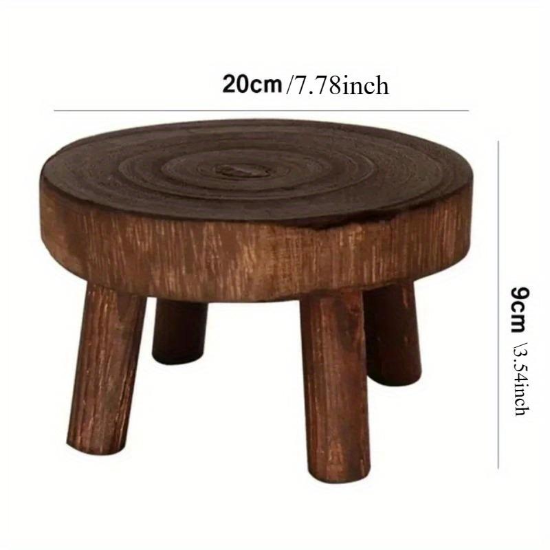 Pflanzenständer aus Holz, Blumentopf-Basishalter, Hocker, für den Innen- und Außenbereich, Garten, Sukkulenten-Töpfe, Tablett, Blumendisplay, Pflanzenständer, Regal