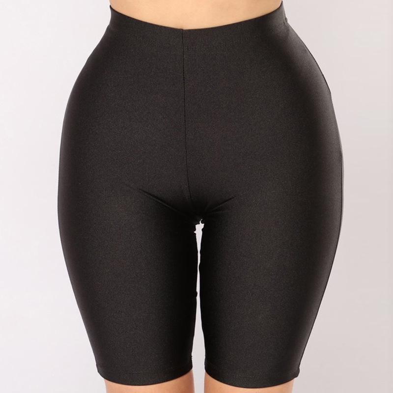 Frauen Radfahren Shorts Tanzen Gym Biker Schlank Aktive Sport Solide Sexy Dünne Neue Sommer S schwarz
