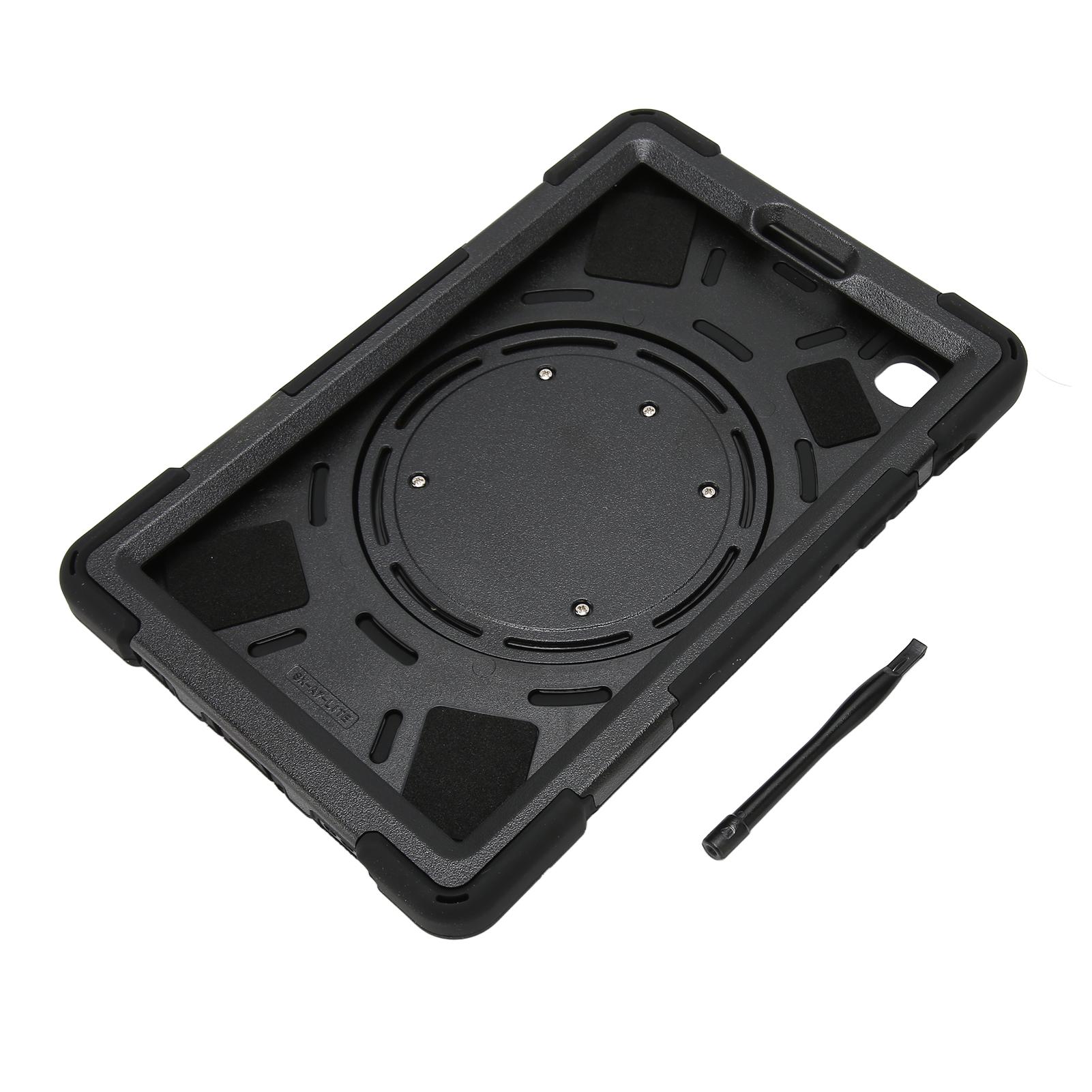 Tablet Stoßfestes Gehäuse Tablet Schutzhülle mit Handschlaufe Ständer Schultergurt für Tab A7 Lite schwarz