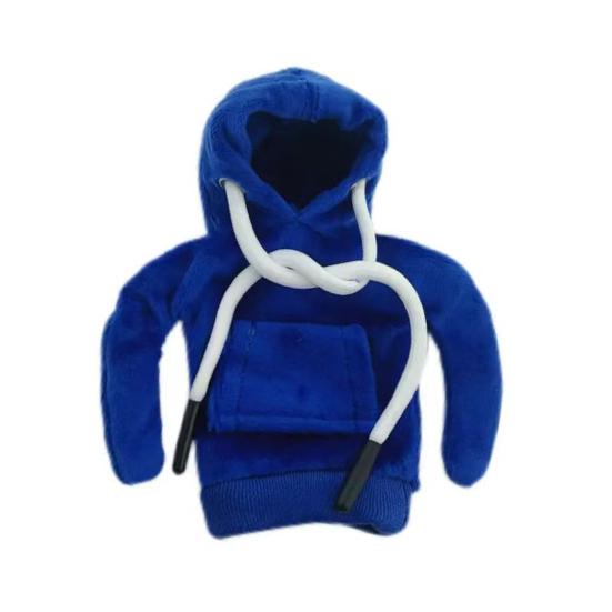 Gear Shift Hoodie Universal Auto Schaltknauf Abdeckung Gear Shift Abdeckung Lustiger Mini Hoodie Auto Dekor Automobil Innendekoration Accessoire Geschenk blau