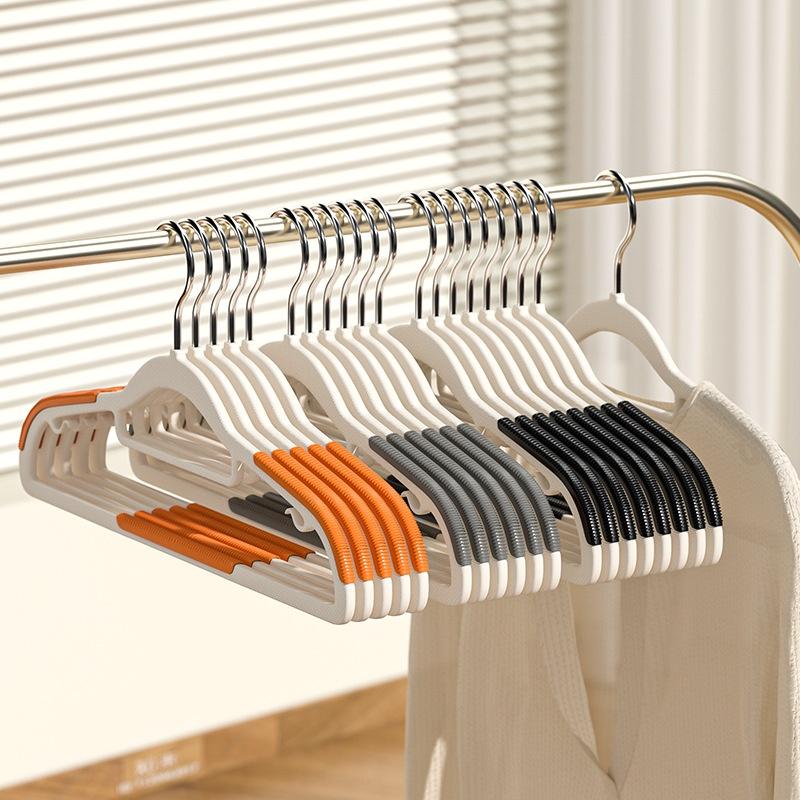 10/20/30 Stück Set Rutschfeste Kleiderbügel Robust und Langlebig Drehbarer Haken Kleiderbügel Wäsche Badezimmer & Schlafzimmer Kleiderbügel Organisation 10pcs orange