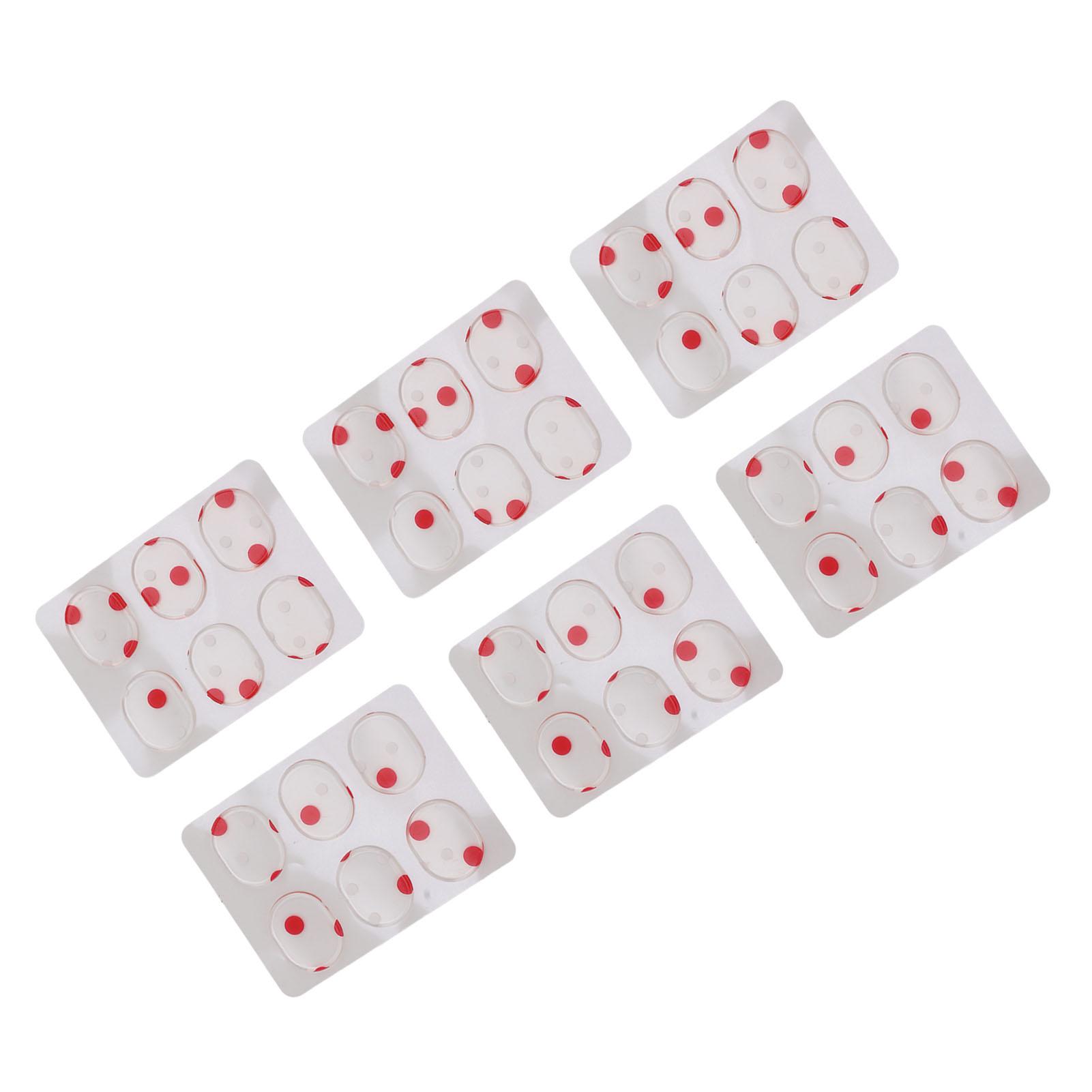 36 STÜCKE Drum Dampeners Gels Silikon Gel Pads Weiche Drum Dampeners für Drums Becken Tonkontrolle Rot
