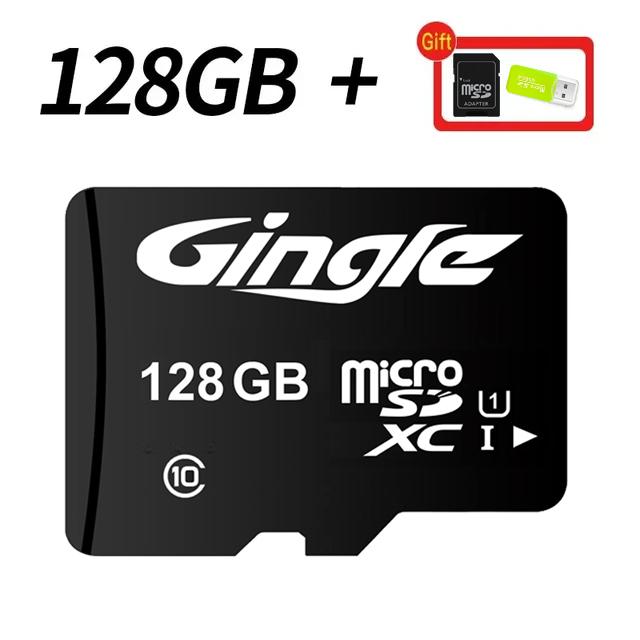 Speicherkarte 128 GB Micro SD-Karte SD/TF-Flash-Karte Class10-Speicherkarte 128 GB microSD U1 TF C10 128G SDXC + Kartenleser SD-Adapter Speicherkarte für Telefon 【128GB】 black