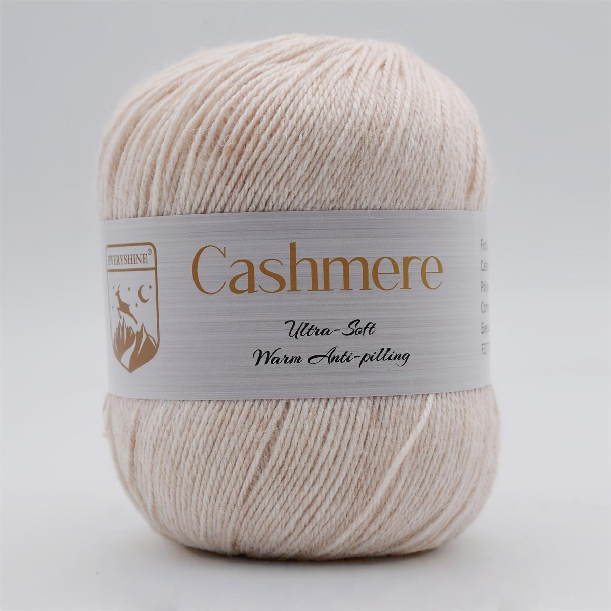 6 Stück Premium Kaschmirgarn – 50g/Stk. 320m Weiches Strick- & Häkelgarn für DIY Handgewebte Handarbeiten – Luxuriöse Warme Faser für Schals, Mützen, Pullover