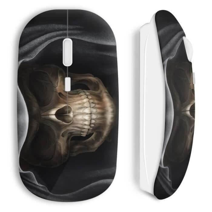 Totenkopf böse kabellose Maus