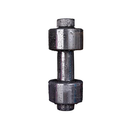 500/1500/2200/2600ML Hantel Sport Wasserflasche Klar Tragbare Arm Krafttraining Workout Wasser Trinkbecher Home Gym Fitnessgeräte S schwarz