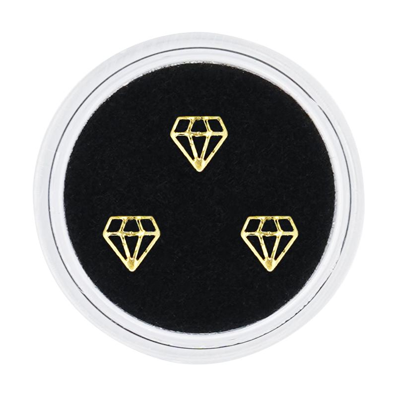 3 Stück Zahnschönheits-Edelsteine mit Schatulle, Diamantfarben, Zahnkristall, Zahnschmuck, Verzierungen, Zahn-Edelsteine, Zähne Schmuck, Edelsteinbohrer beige