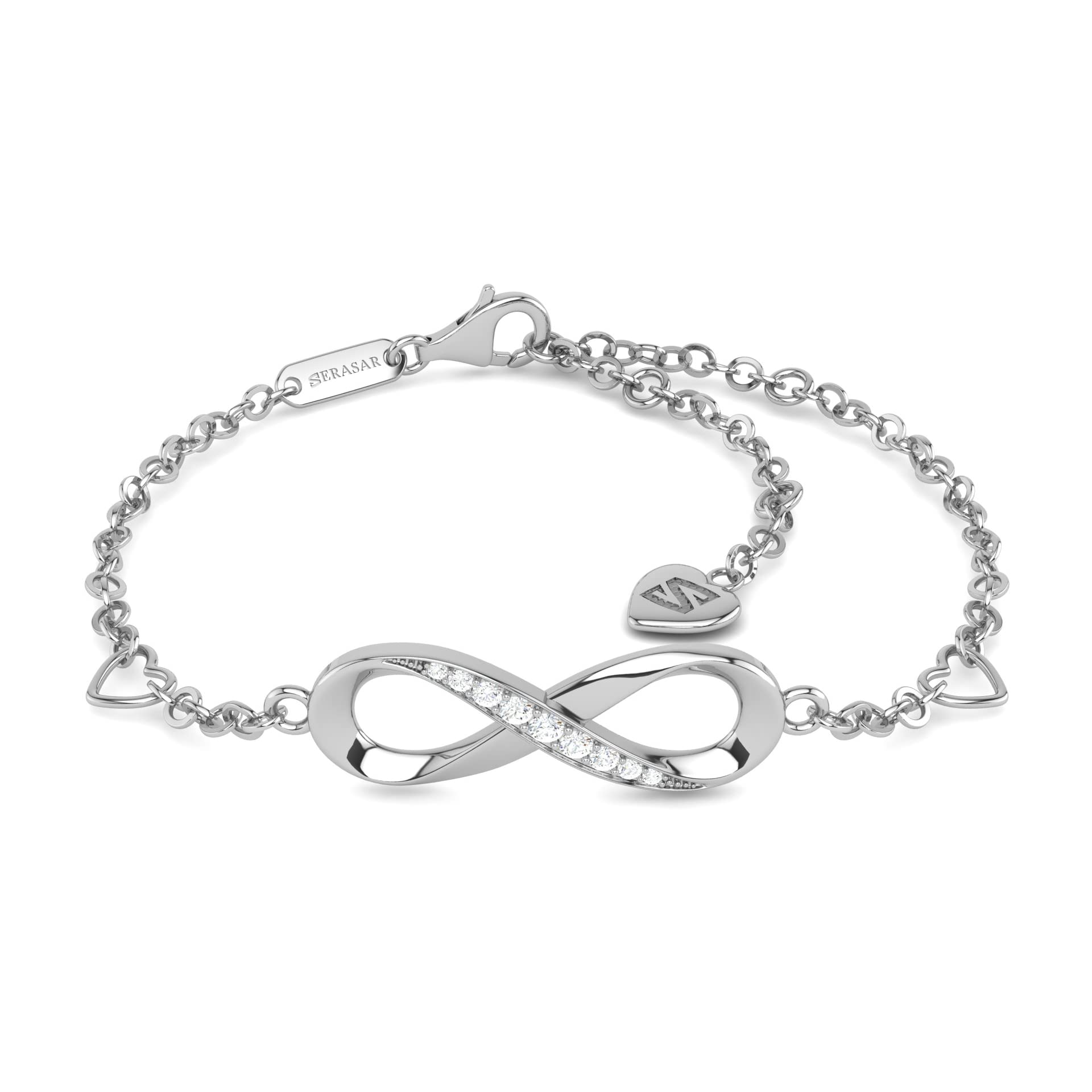 Unendlichkeitszeichen Armband Schmuck 925 Sterling Silber 18 Karat Gold Schmuck Armband Frauen Kettenarmband Mädchen Schmuck Geschenkidee Geburtstagsgeschenk für silber
