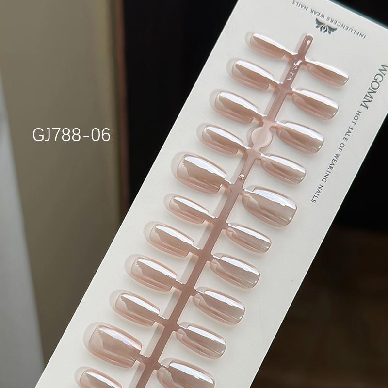 30 Teile/los Kurze Drücken Auf Nägel Aurora Katze Augen Reine Ballerina Dekoration Tragbare Falsche Nägel Volle Abdeckung Nagel Tipps Kunst GJ788-06