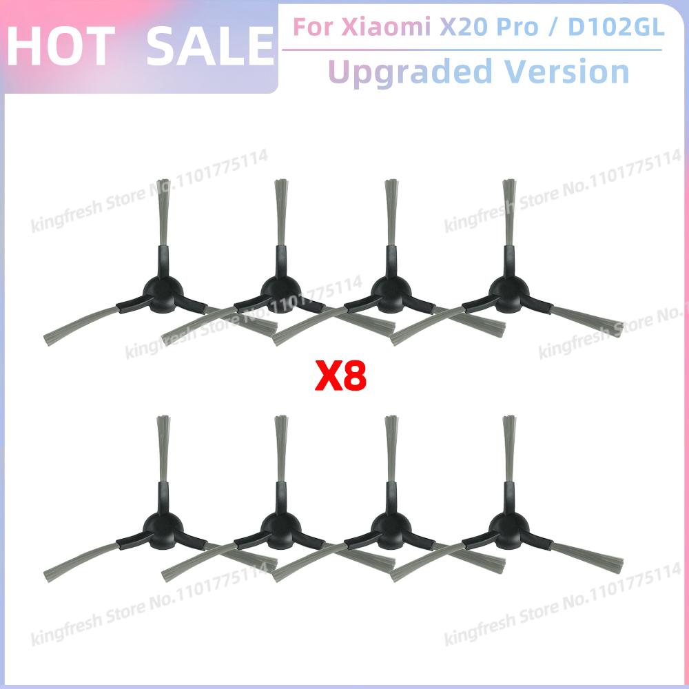 Kompatibel für ( Xiaomi Saugroboter X20 PRO / D102GL )Staubsaugerteile Hauptbürste Seitenbürste Hepa-Filter Mopptuch Staubbeutel