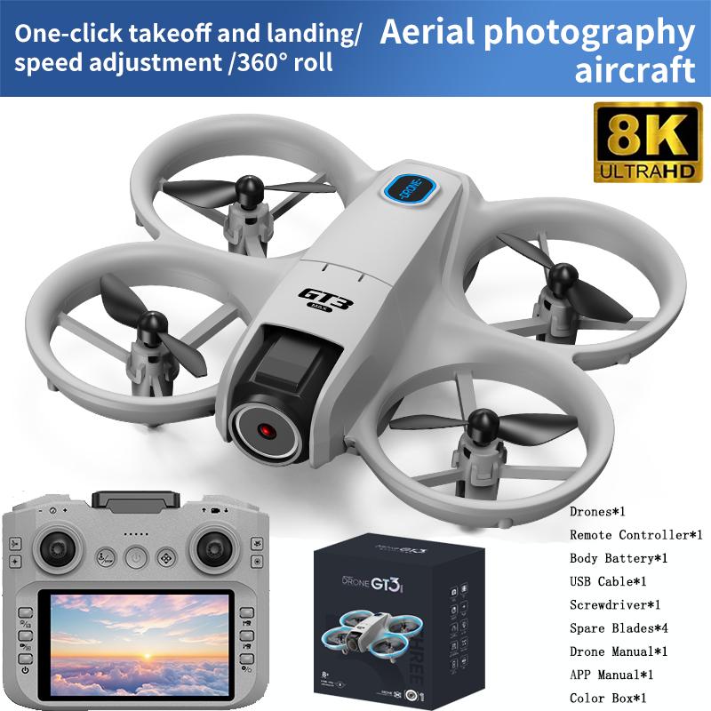 GT3 MAX Mini Drohne 5G 8K GPS Professionell HD Luftbildfotografie Dynamische Beleuchtung Fernsteuerungsflugzeug Optischer Fluss Quadcopter 1 battery