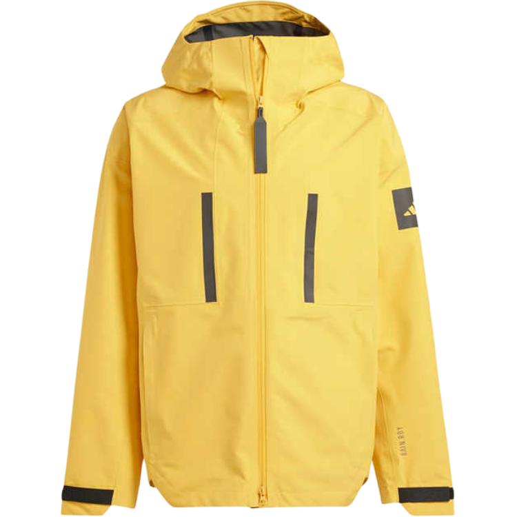 Adidas Logo Reißverschlusstasche Langarmjacke Herren Jacken Gelb IM8528 XXL