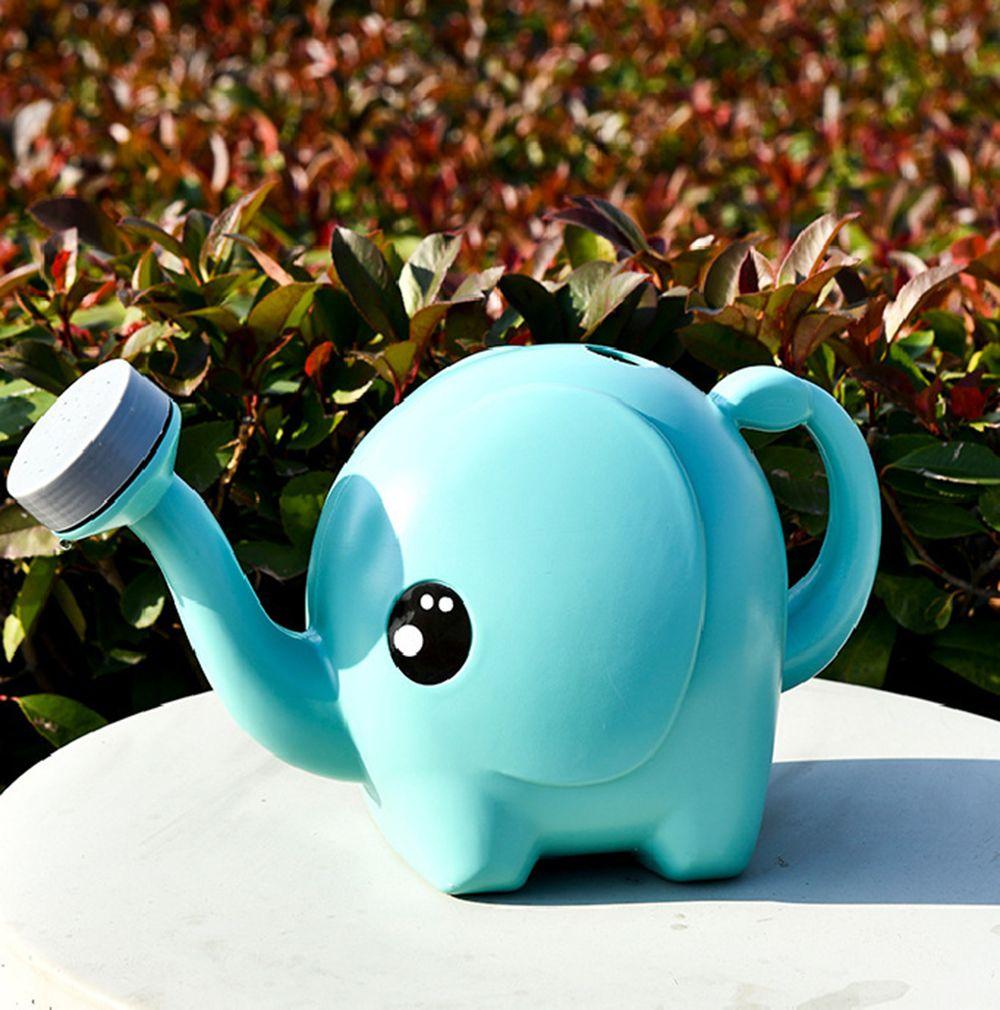 2500ml Outdoor Elefant Gießkanne Kinder Zuhause Terrasse Rasen Gartenbewässerung Pflanze Outdoor Niedlich Cartoon Plastik Gießkanne