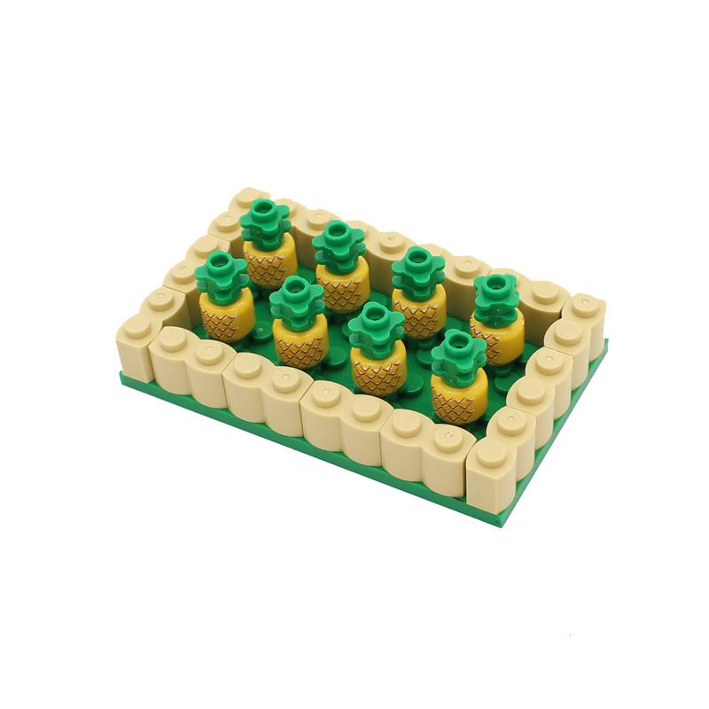 MOC Bauernhof Rinder Pferde Kutsche Transport Stall Gemüsegarten Ziegelsteine Blöcke Spielzeug ideal für Kinder Weihnachtsgeschenke