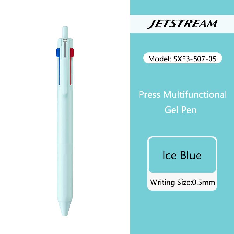 uni JETSTREAM 3 in 1 Multifunktions-Kugelschreiber, Farben 0,5 mm Schwarz/Rot/Blau Mine Multifunktions-Kugelschreiber Einziehbar Zum Notizen Schreiben