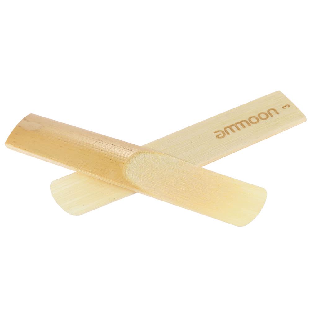 ammoon 10er-Packung Stücke Stärke 3,0 Bambusblätter für Bb Tenor Saxophon Sax Zubehör