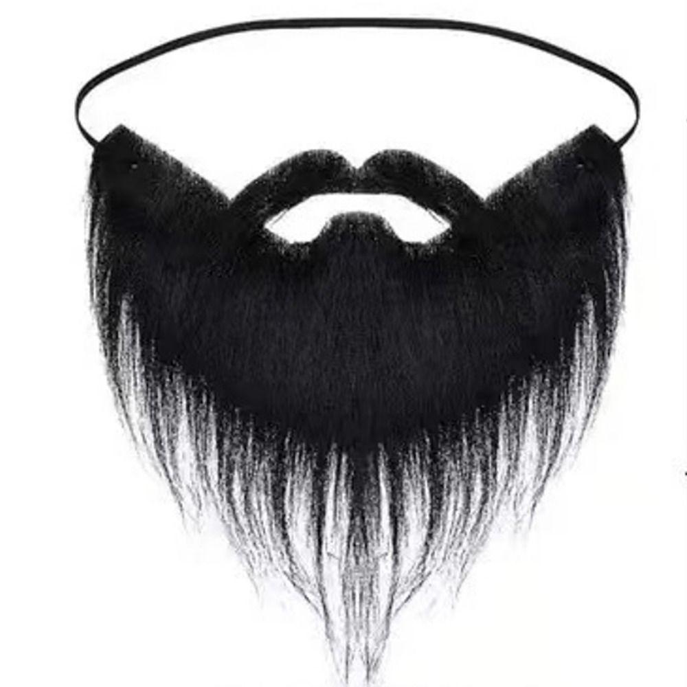 Halloween Halloween Fake Moustache Artificia Realistischer Fake Beard Pirate Play Halloween Party schwarz