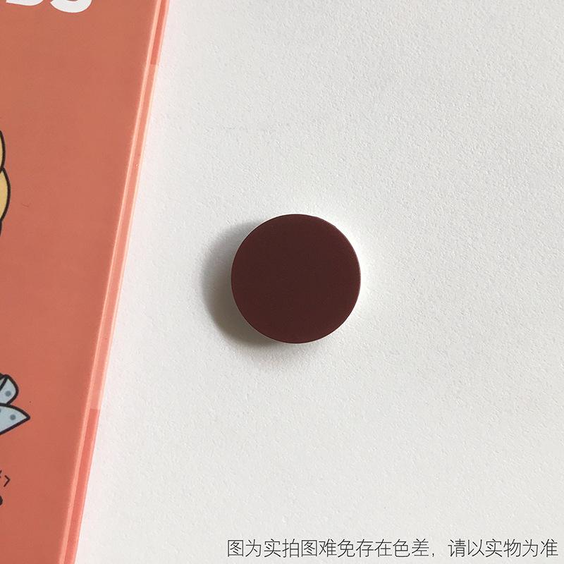 1 STÜCK Einfarbig Rund Popping Sockets Griff Handyhalter Fingerringhalter Griptok Ständer Rückseite Abdeckung Clip Aufkleber Handyzubehör braun