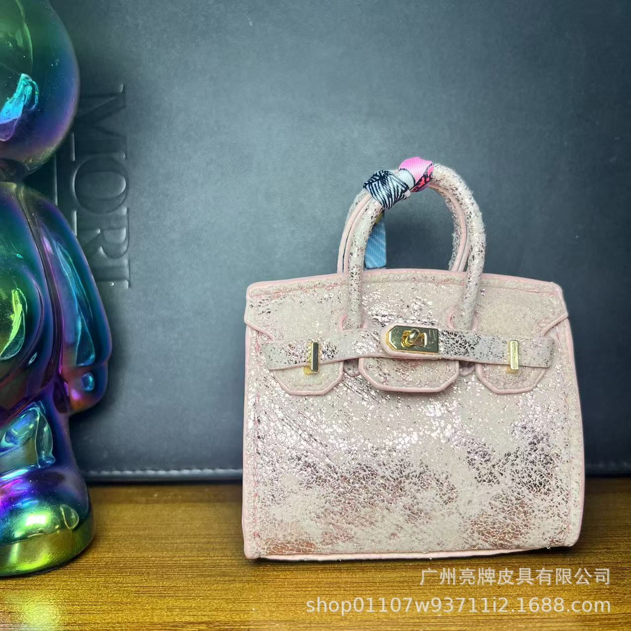 Beliebte Samt-Ultra-Niedrigpreis-Ins-Wind-Tasche Mini-Platin-Tasche Anhänger-Tasche [Überraschung in Blindbox] rosa