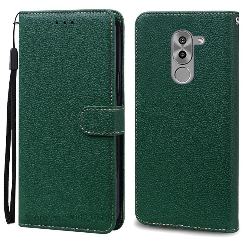 Honor6X Hülle Für Huawei Honor 6X Hülle Flip Leder Brieftasche Handyhülle Für Honor 6X Hülle Für Huawei Honor 6X Hülle Coque Fundas For Honor 6X (2016) dunkelgrüne