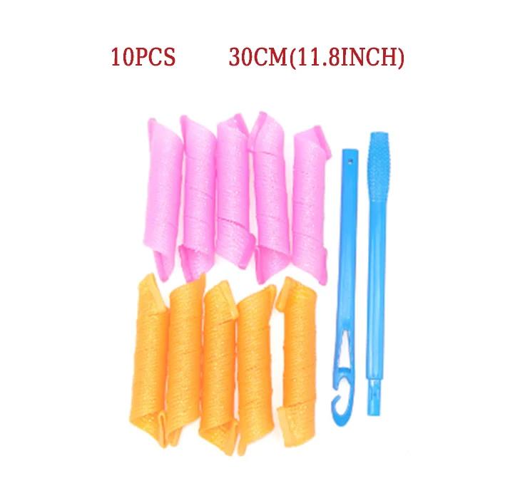 10-28 stücke Spirale Kunststoff Dauerwelle Stick Frauen Magie Lockiges Haar Roller Kalte Dauerwelle Bar Haar Curler Friseur Friseur werkzeug