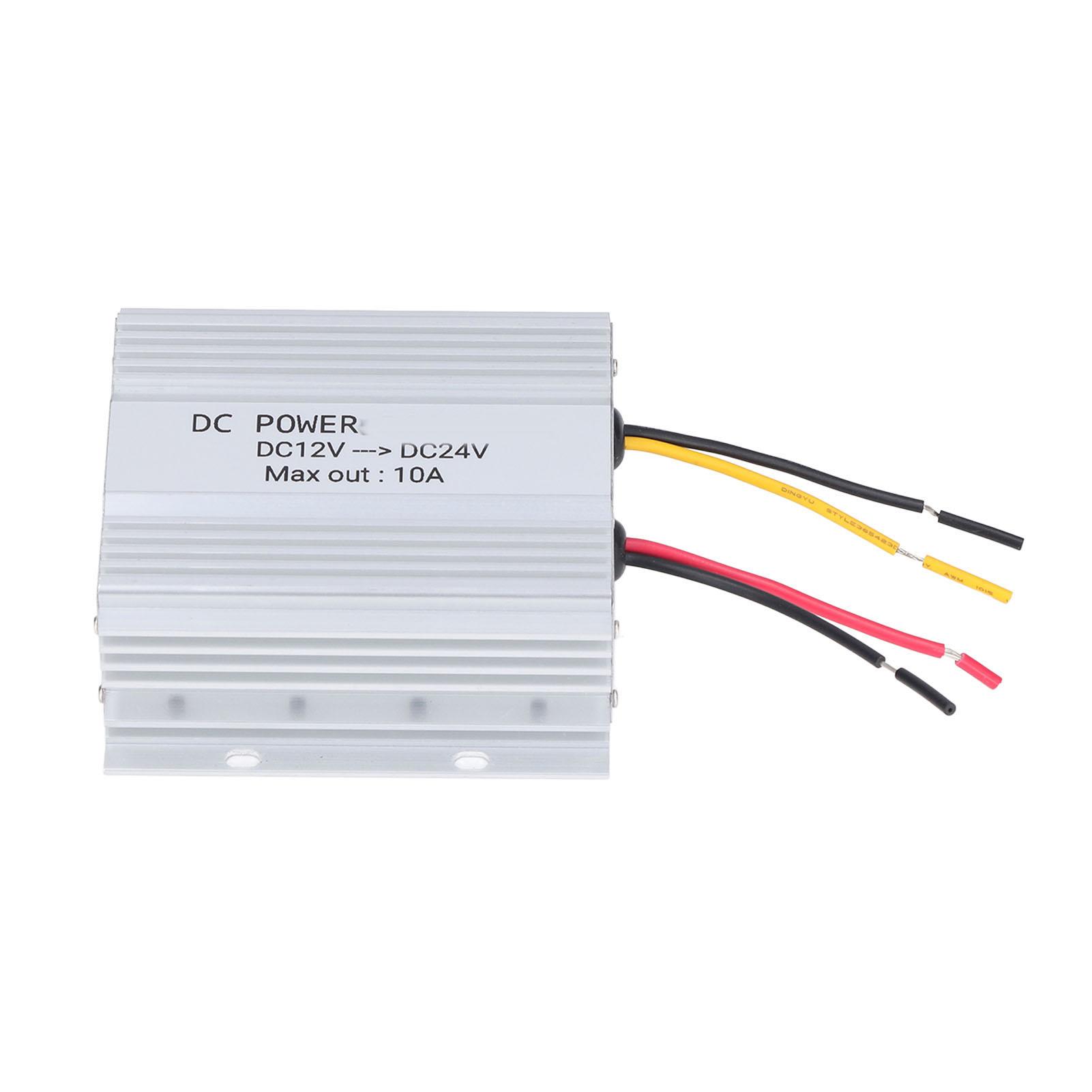 DC 12V bis 24V Auto-Booster Aluminiumlegierung DC 12V bis 24V Sicher Stabil 10A 240W DC Power Booster für