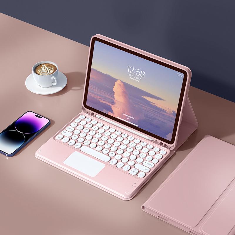 Xiaomi Tablet Hülle mit Bluetooth-Tastatur & Stifthalter - Kompatibel mit 5/6/7 Pro Xiaomi Tablet 6S Pro 12.4 inch 2024