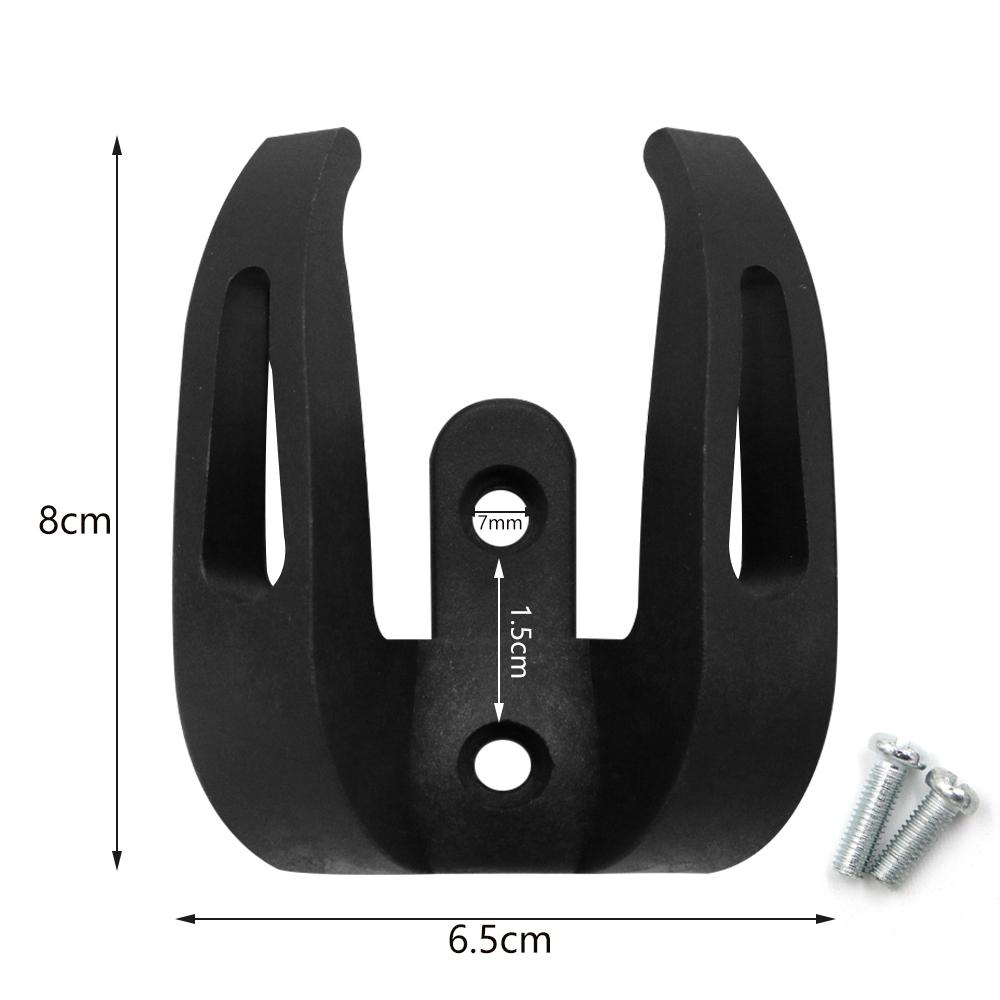 Elektrische Roller Vorderen Kleiderbügel Haken für Xiaomi Mijia M365/1S/Pro Roller Zubehör Tasche Helm Dual Klaue Grip lagerung Rack schwarz