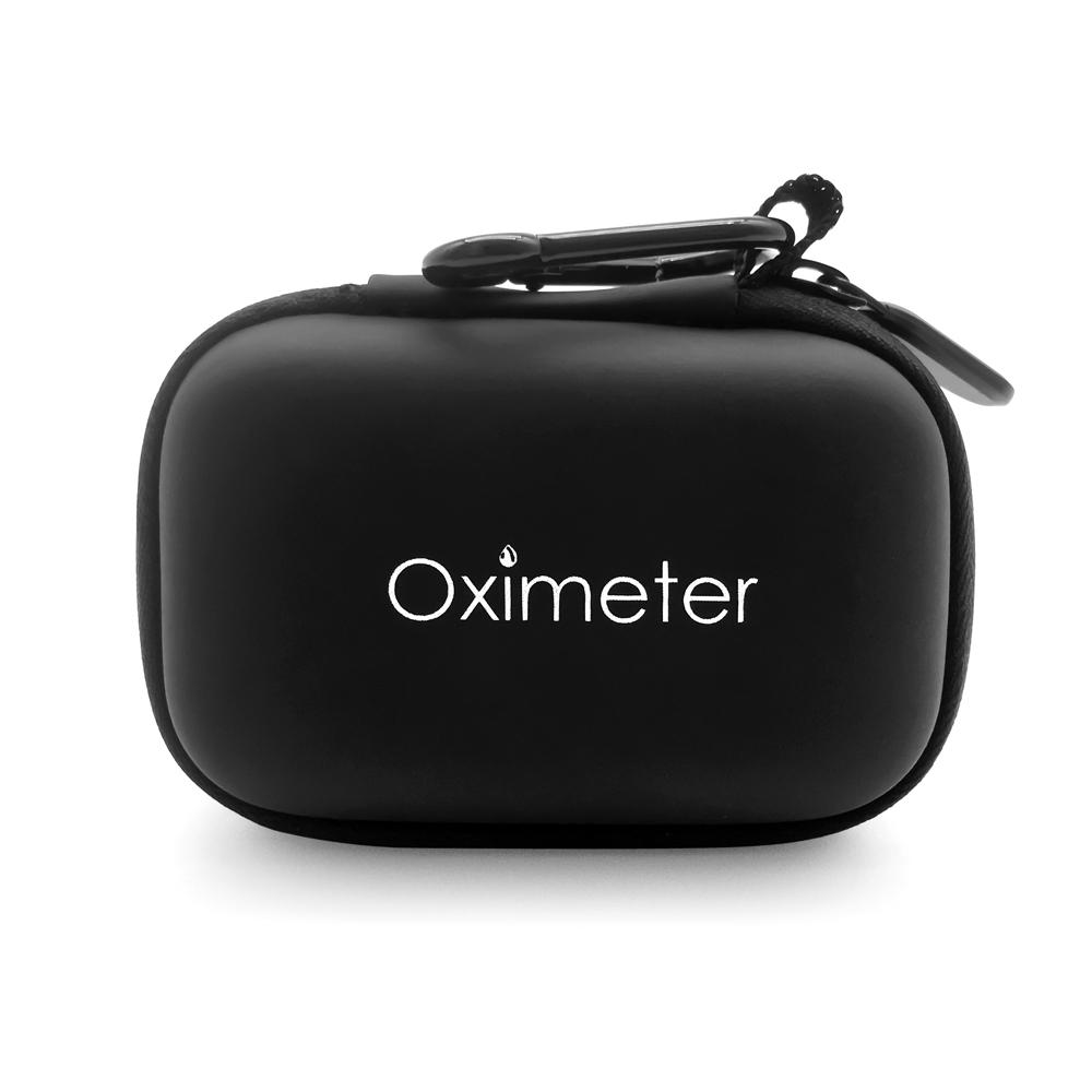 Oximeter-Aufbewahrungskoffer, wasserabweisender Pulsoximeter-Reisekoffer, harte EVA-Tragetasche für die Fingerspitze schwarz