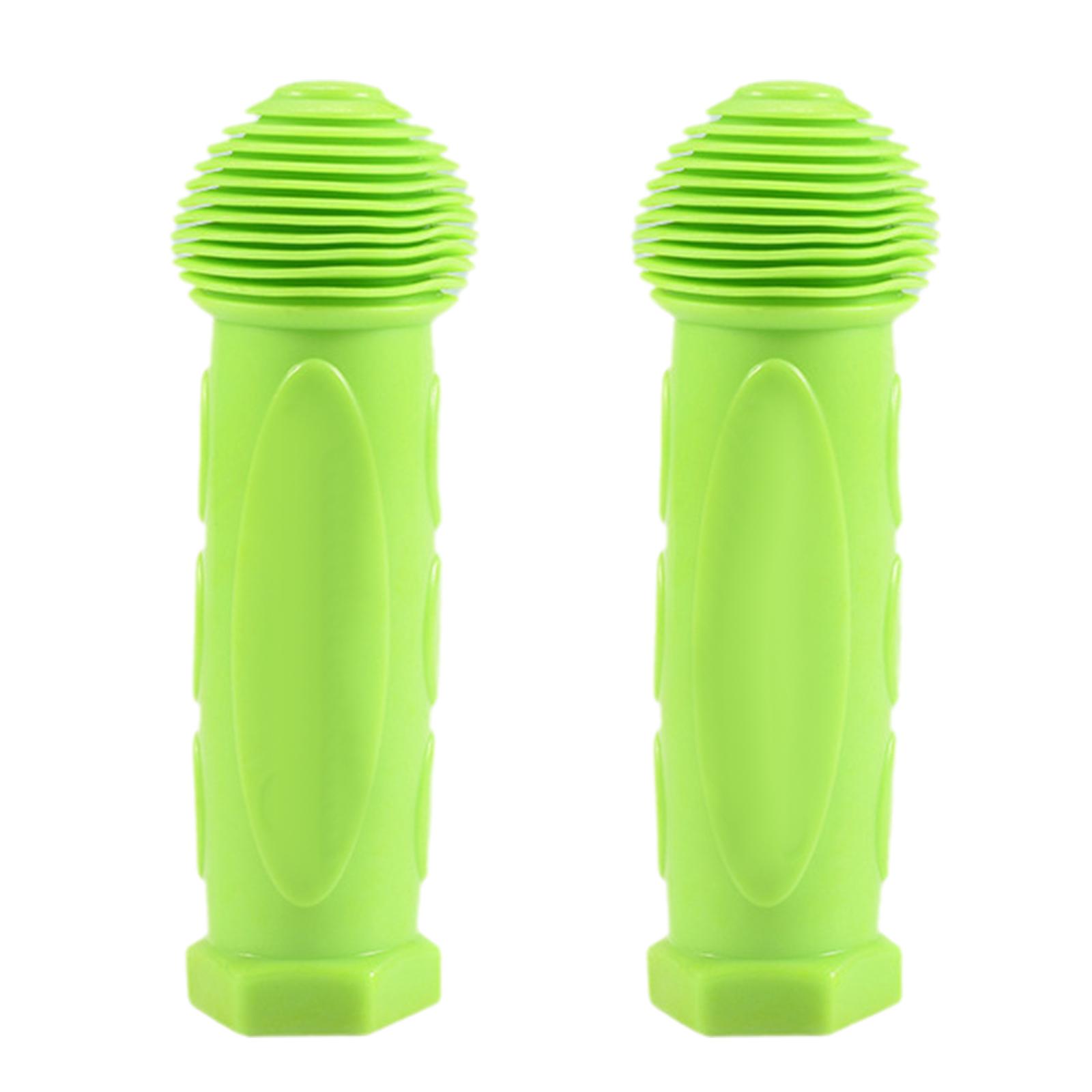 Kinder-Scooter-Griffe, Ersatz-Lenker für 3/4-Räder, Kinder-Tretroller, Fahrrad, Schaukelauto, Schubkarre, 2er-Pack B grün