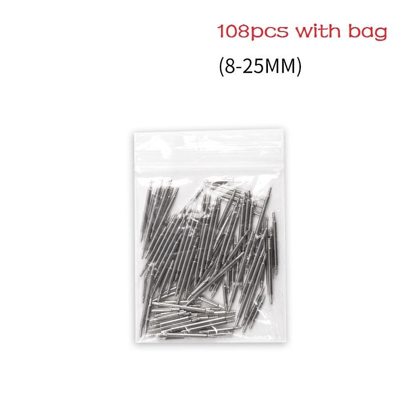 108/144 teile/los 8-25mm Uhr Band Frühling Bars Strap Link Pins Uhr Reparatur Werkzeuge 108pcs with bag