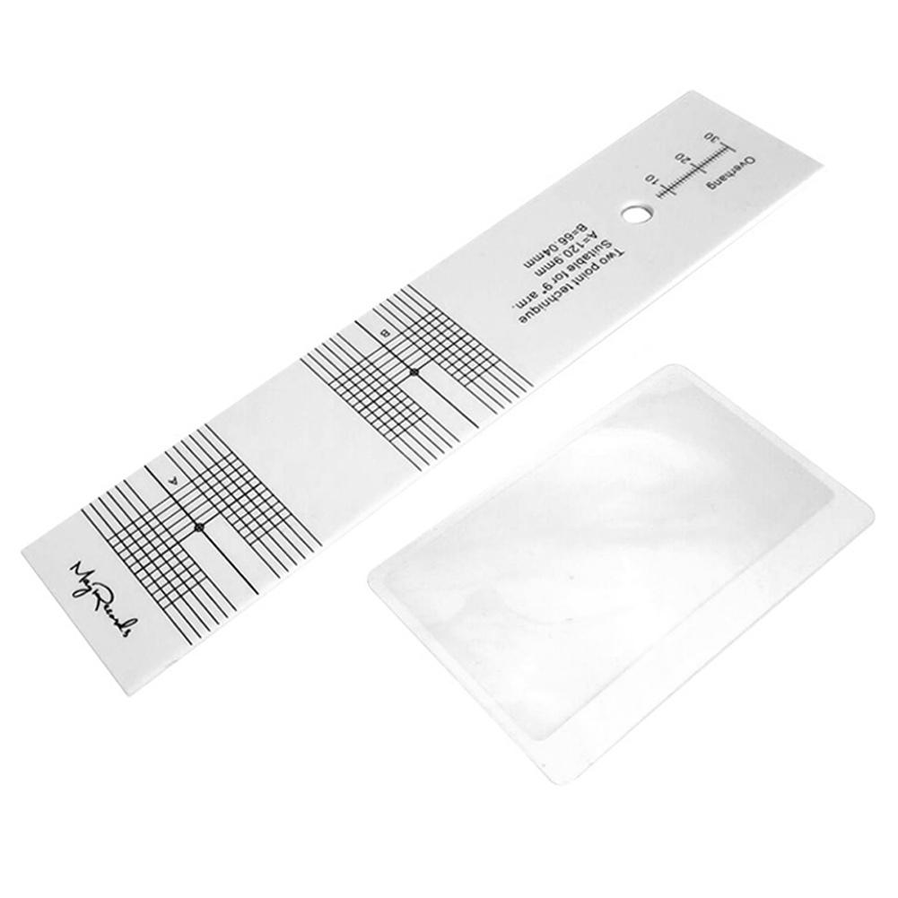 Plattenspieler-Kalibrierungs-Entfernungsmesser, Vinyl-Plattenspieler, Phonograph, Phono-Tonabnehmer-Stylus weiß