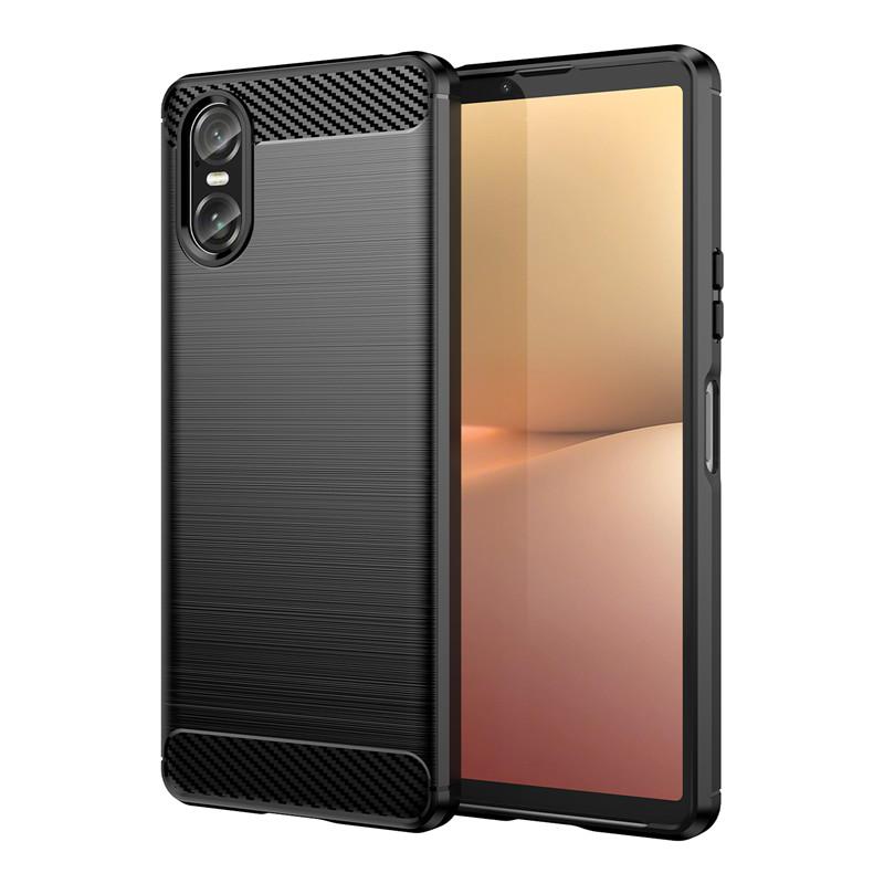 Für Sony Xperia 10 VI Hülle Für Xperia 10 VI Cover 6,1 Zoll Stoßfest Weiche Silikon TPU Schutzhülle Für Sony Xperia 10 VI For Xperia 10 VI schwarz