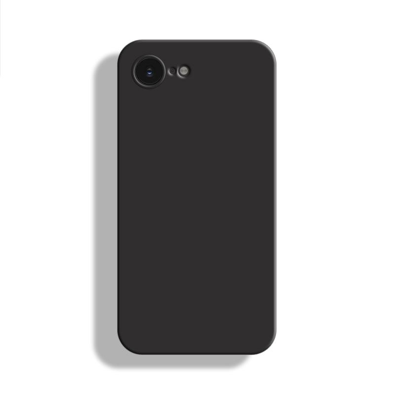 Für iPhone 16E Hülle Für Apple iPhone 16E Hülle 6,1 Zoll Original Flüssigsilikon Gummi Stoßfest Bumper Für iPhone 16E For iPhone 16E schwarz
