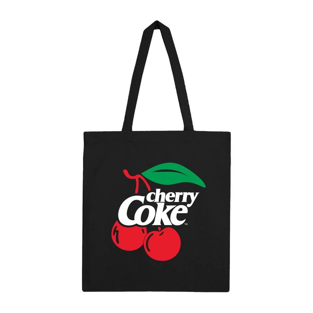 Coca-Cola Cherry Coke-Logo Stofftasche One Size schwarz