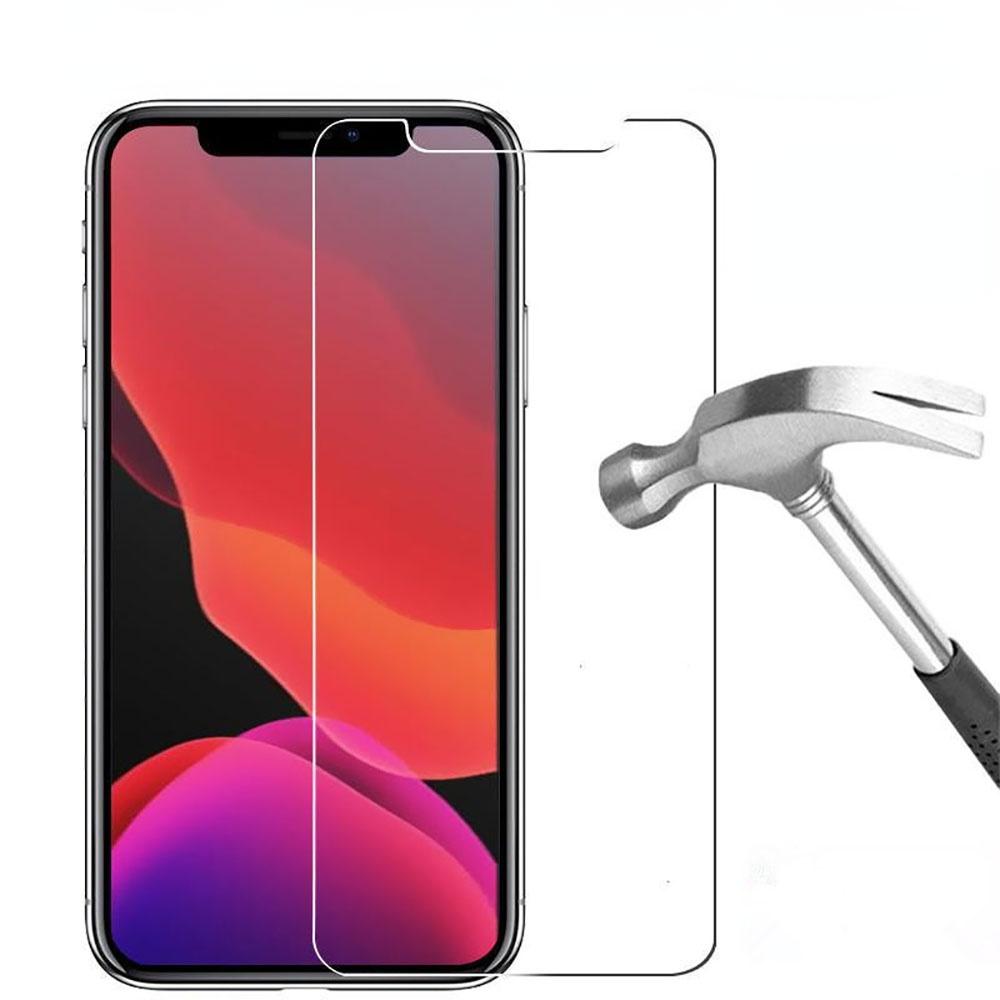 Schutzsicherheitsglas für iPhone 7 8 6 6S 5 5S SE 2020 Gehärtetes Glas Displayschutzfolie für iPhone 11 Pro Max 12 Mini Glas auf iPhone X XS XR iPhone 8 Plus reinfarbig