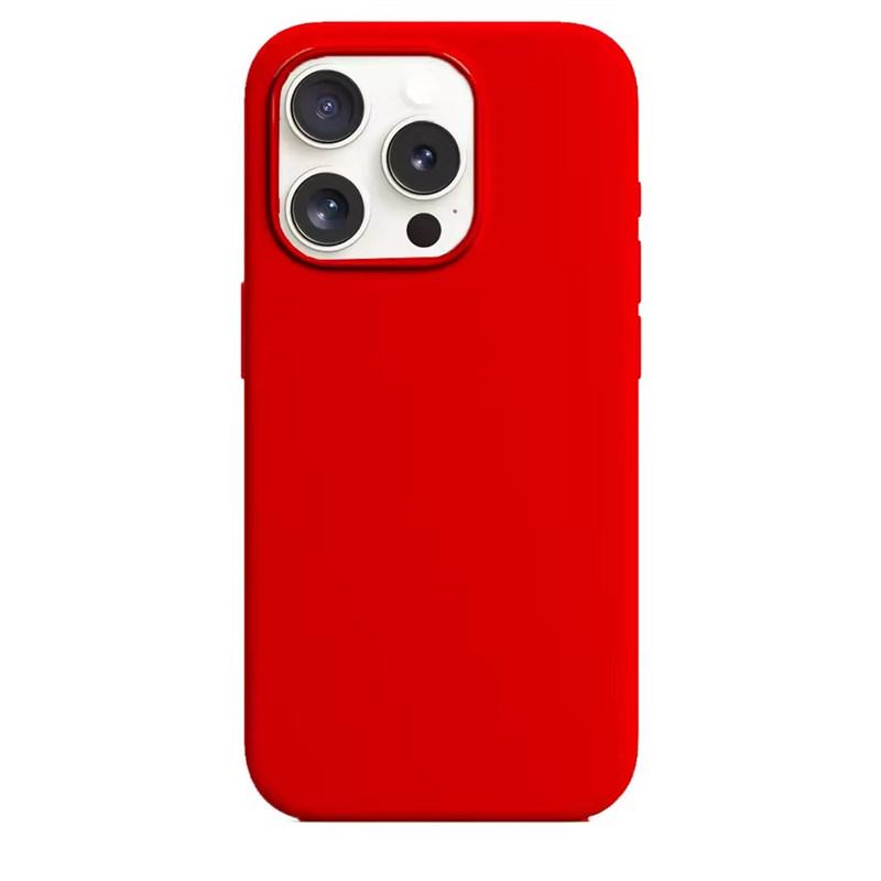 Hochwertige Silikonhülle für iPhone 7/8 SE 16E 17 Air 16 15 14 13 Pro Max Apple Hülle für iPhone 15 16 Plus 13 11 12 14 15 16 Pro Max Hüllen iPhone 17 Pro Max rot