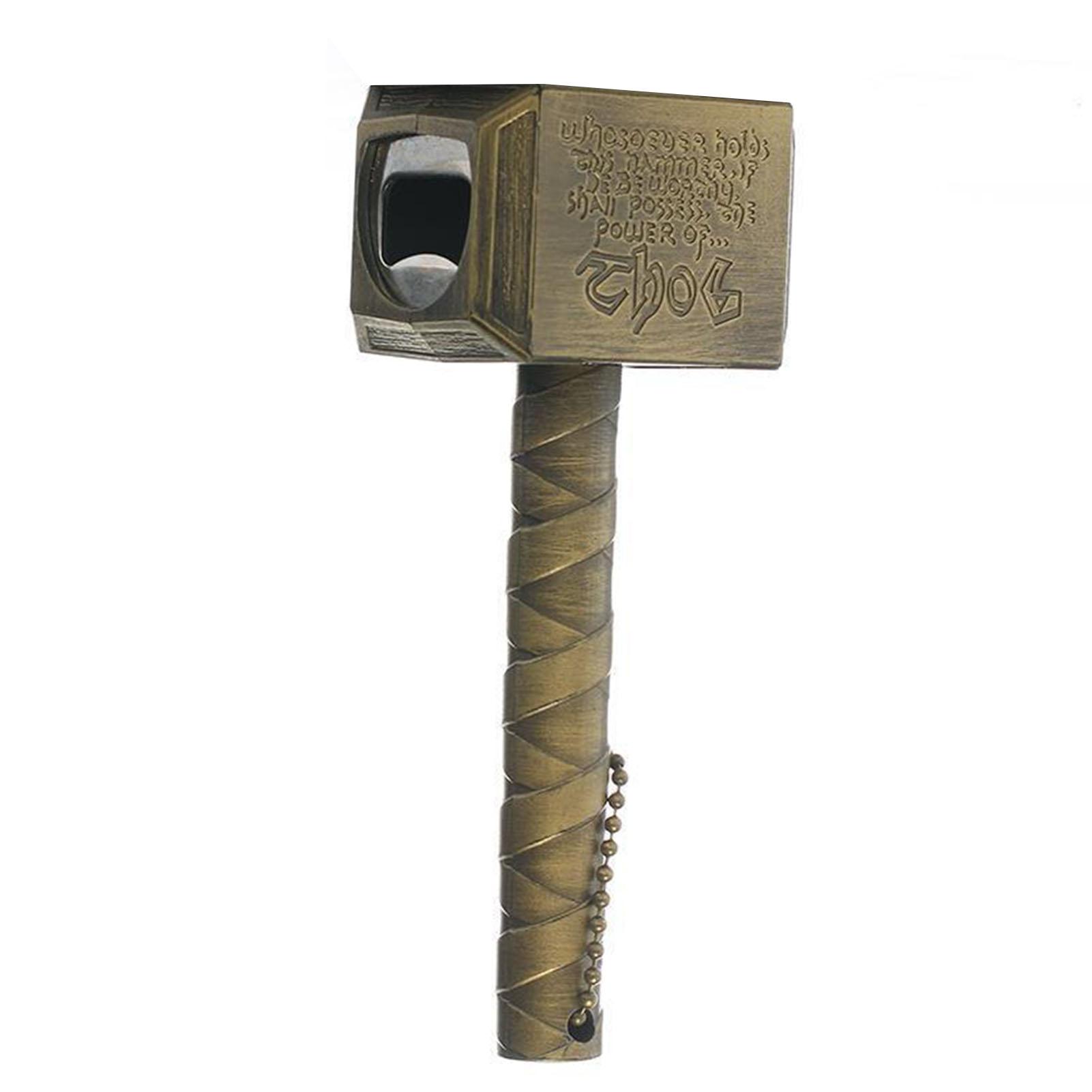 Flaschenöffner Bieröffner Einzigartige Hammerform Geschenke für Männer Ehemann Papa Freund Bronze bronze