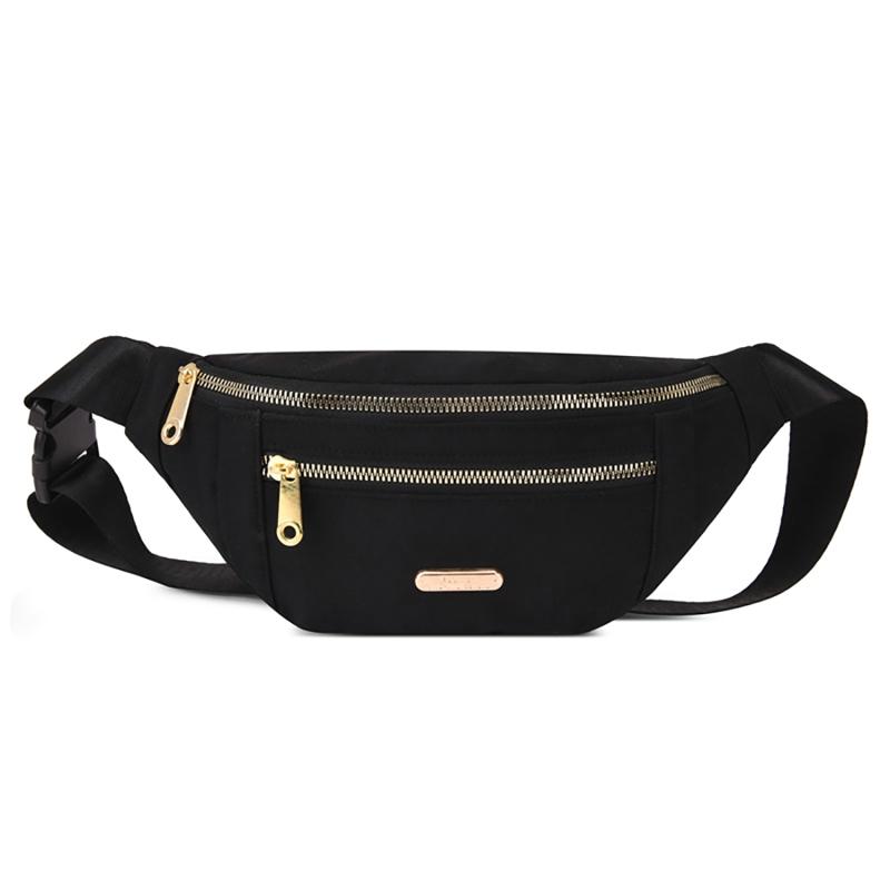 Taille Taschen Für Frauen Freizeit Taille Tasche Schulter Umhängetasche Brust Taschen Allgleiches Messenger Gürtel Taschen schwarz