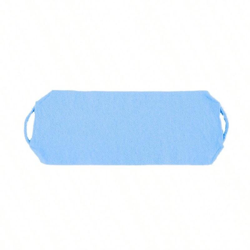 Koreanischer Peeling-Rückenschrubber, langes Stretch-Badetuch, Duschtuch für den Körper blau