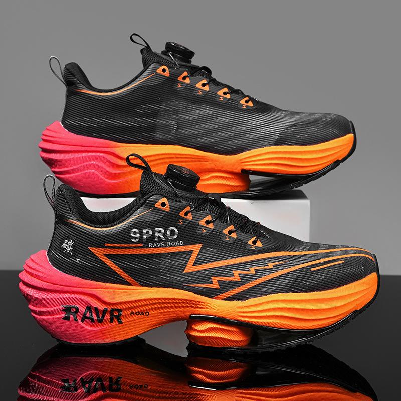 Laufschuhe mit Carbon-Oberfläche für Jugendliche, Eltern-Kind-Sportschuhe, stoßdämpfend, leicht, atmungsaktiv, professionelle Laufschuhe, für den Primar- und Sekundarbereich. 35