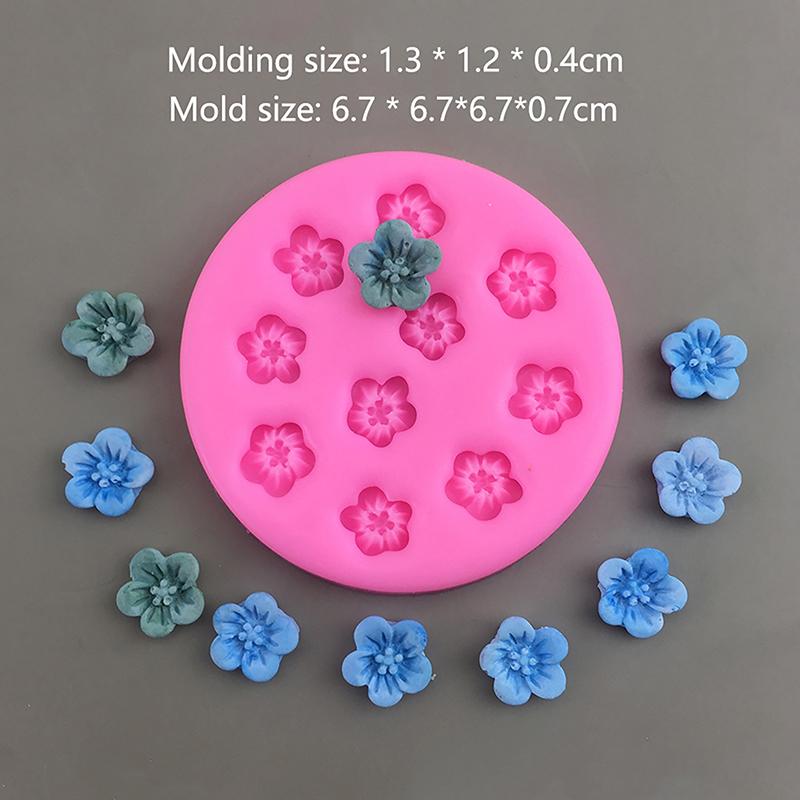 1 Stück Kirschblüte Pfirsichblüte Silikonform Diy Kuchen Dekorationen Form Mousse Schokolade Eis Tablett Küche Backform